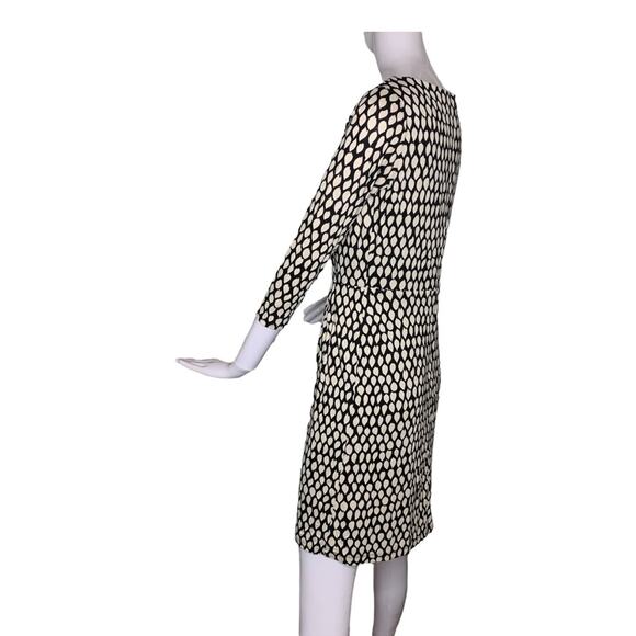 LOFT Ann Taylor dress size small floral print fitted cut 3/4 sleeve - Picture 8 of 12